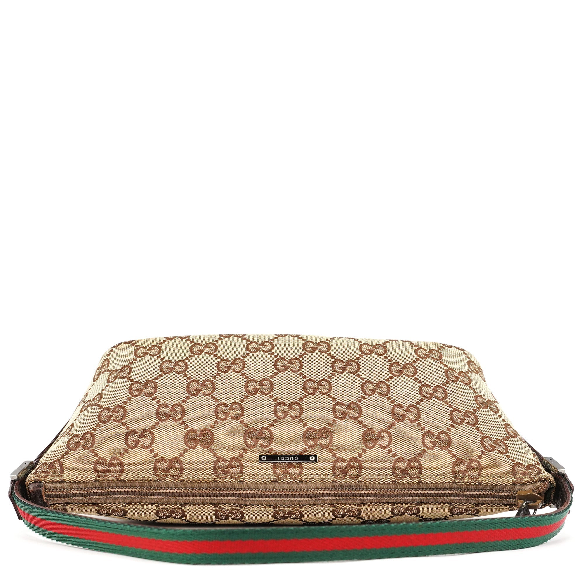 141809 Beige Brown GG Boat Pochette