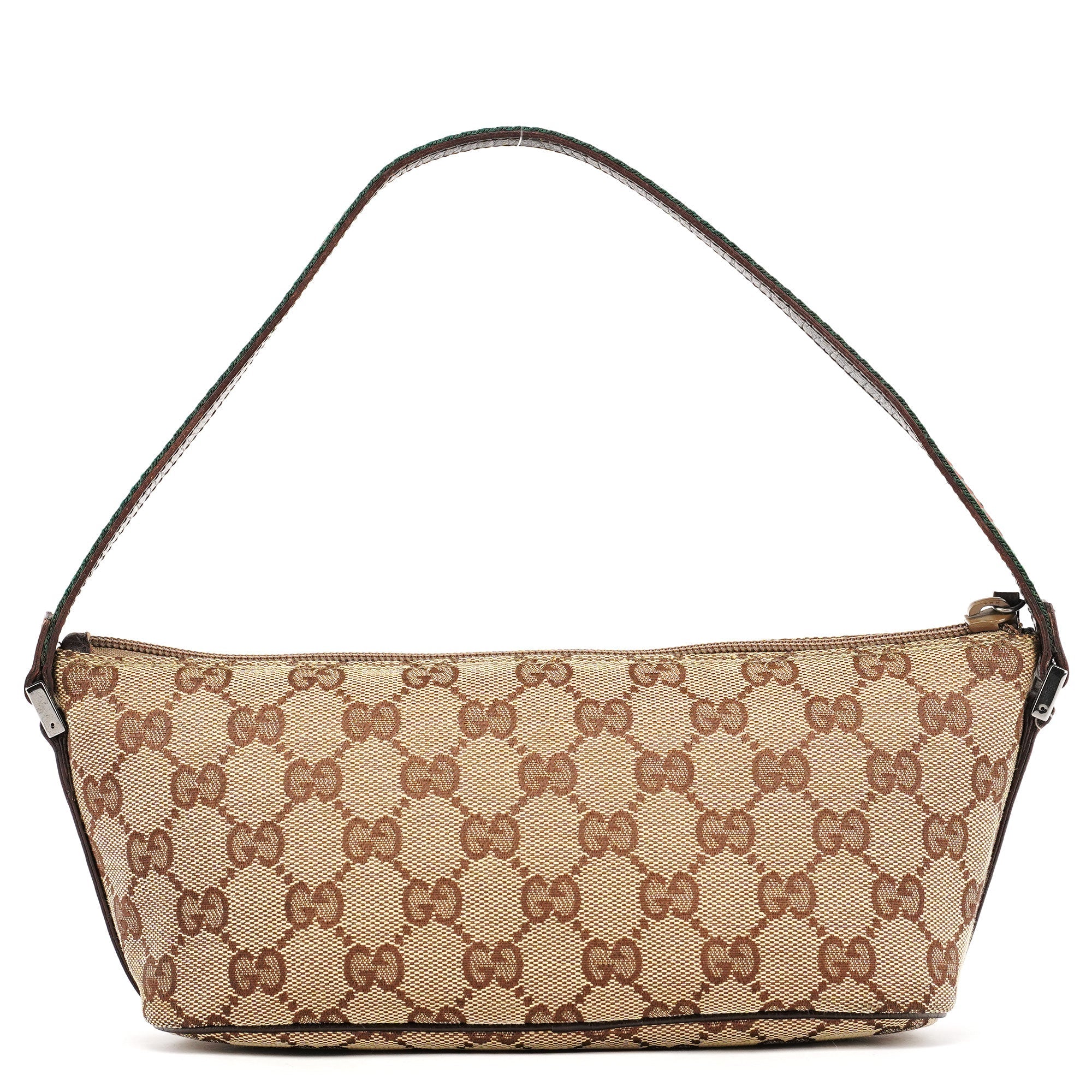 141809 Beige Brown GG Boat Pochette