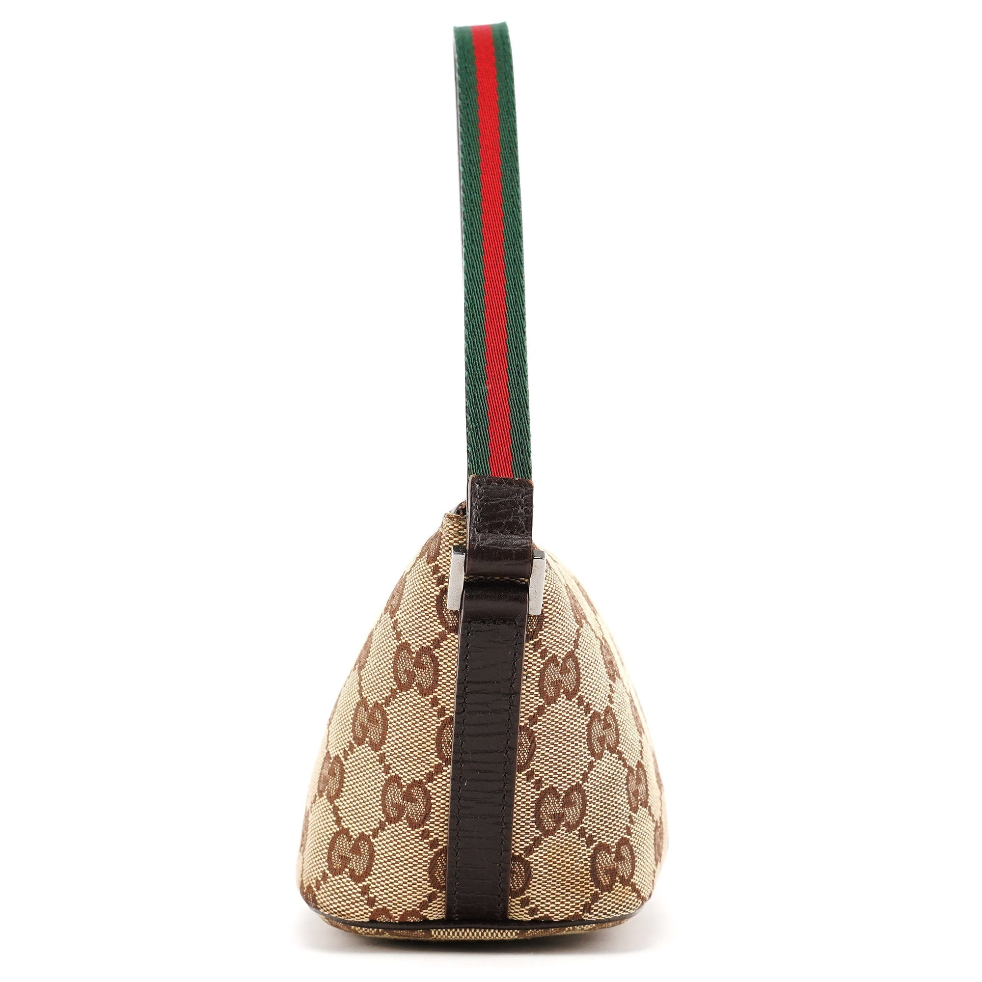141809 Beige Brown GG Boat Pochette