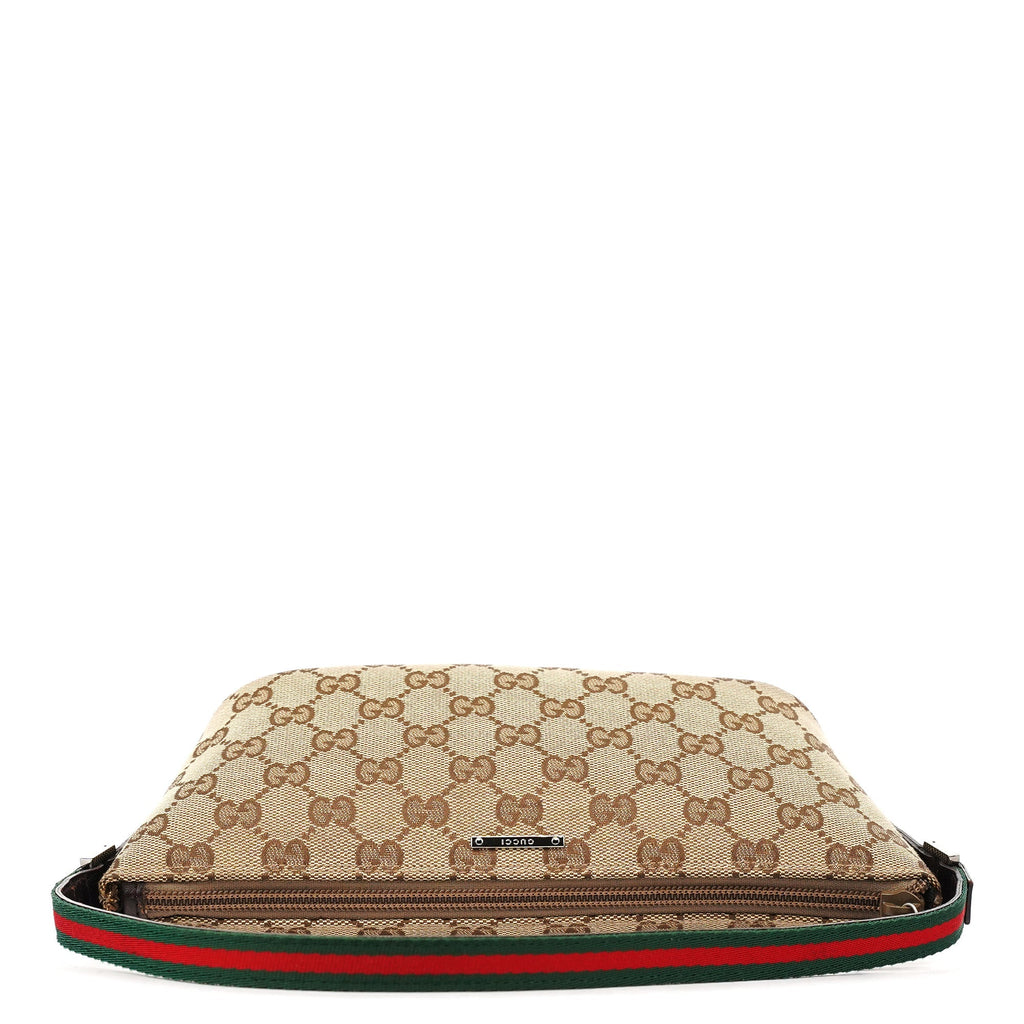 141809 Beige Brown GG Boat Pochette