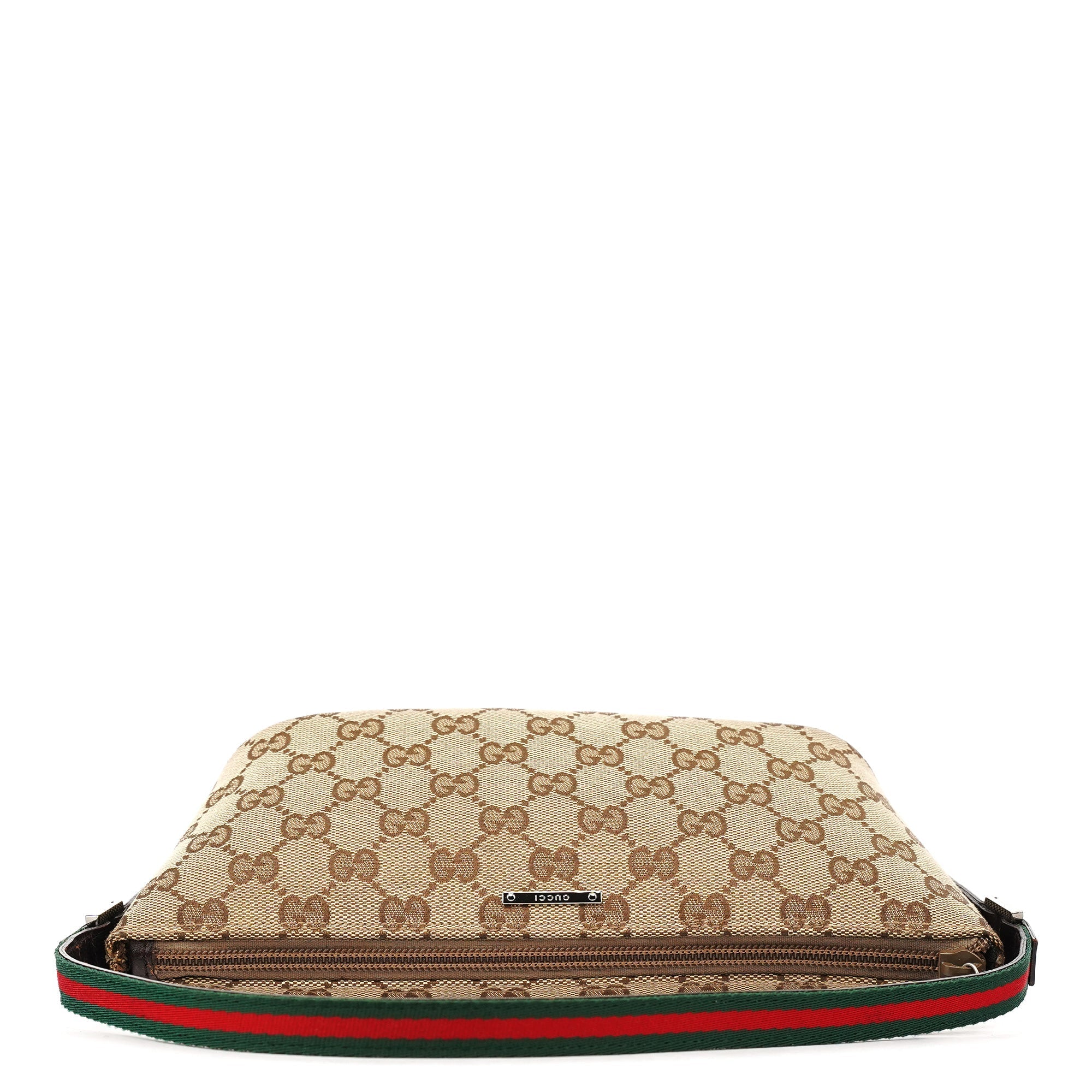 141809 Beige Brown GG Boat Pochette
