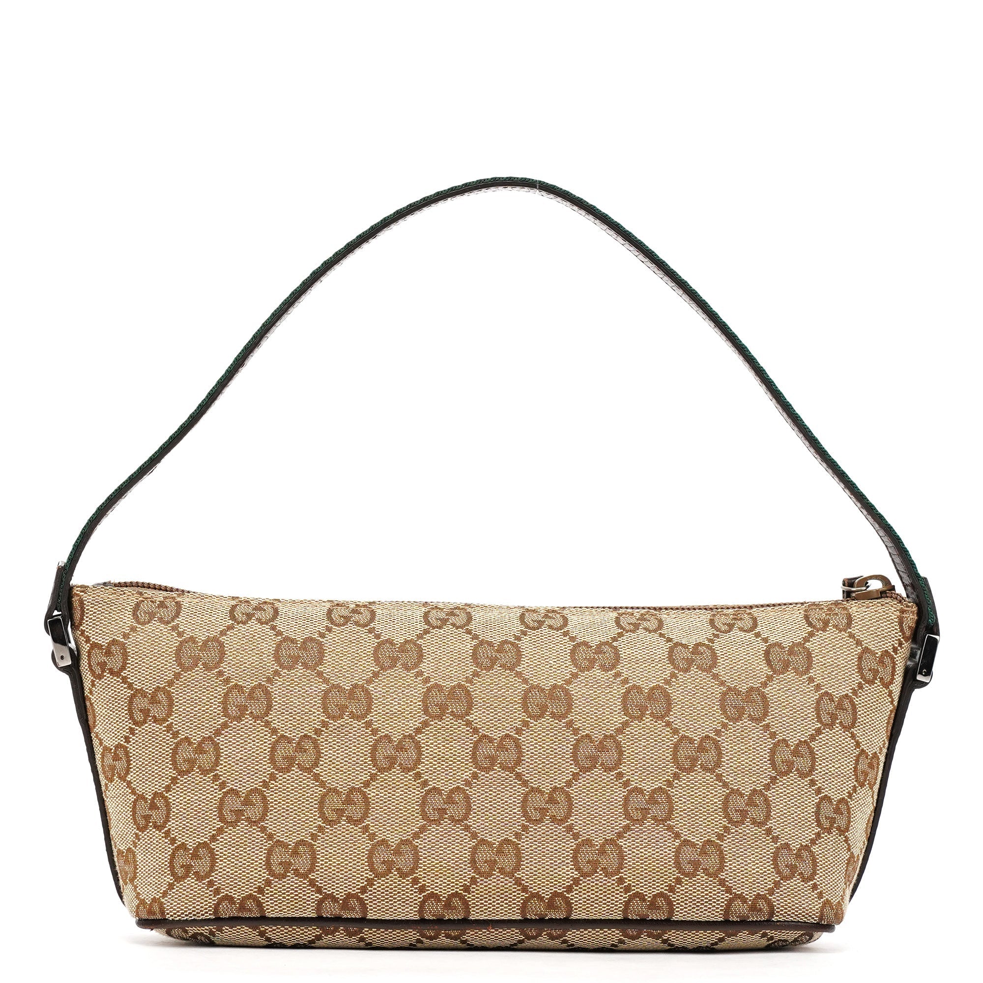 141809 Beige Brown GG Boat Pochette