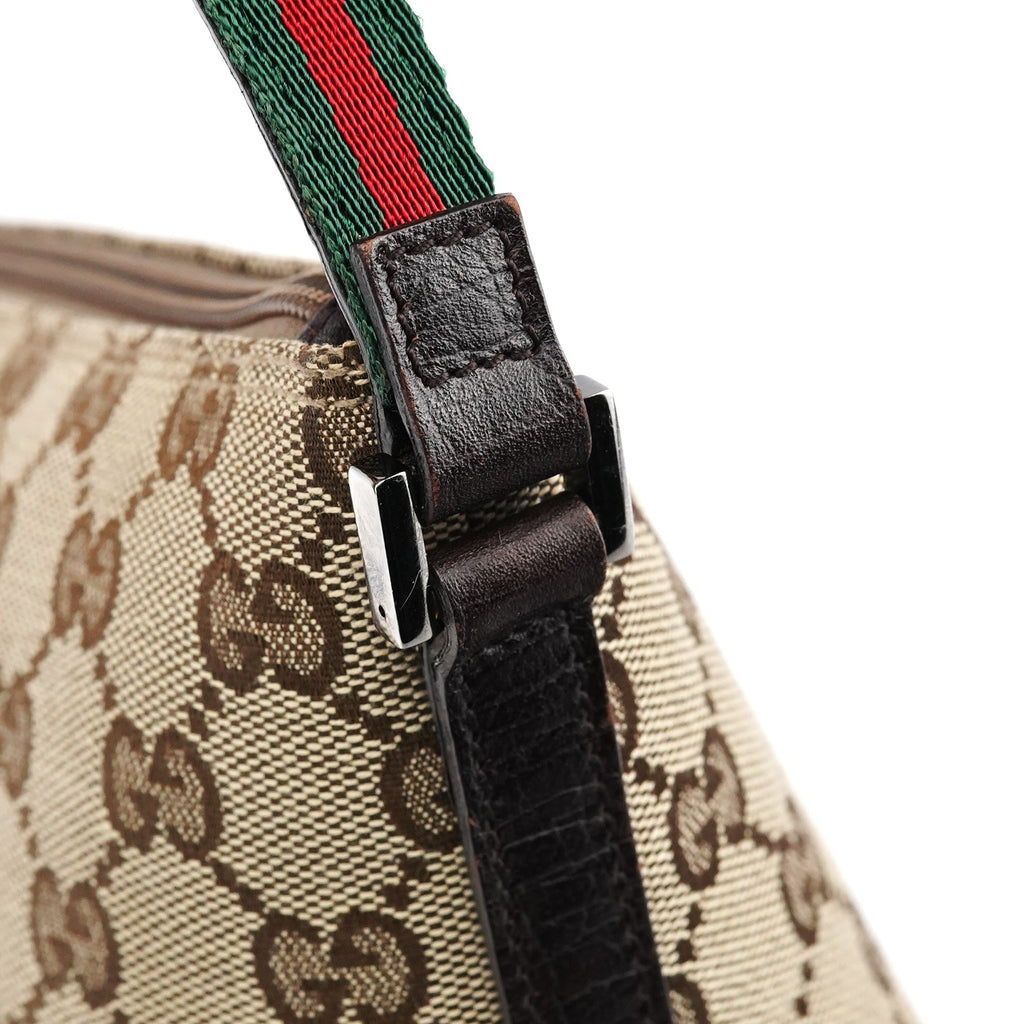 141809 Beige Brown GG Boat Pochette