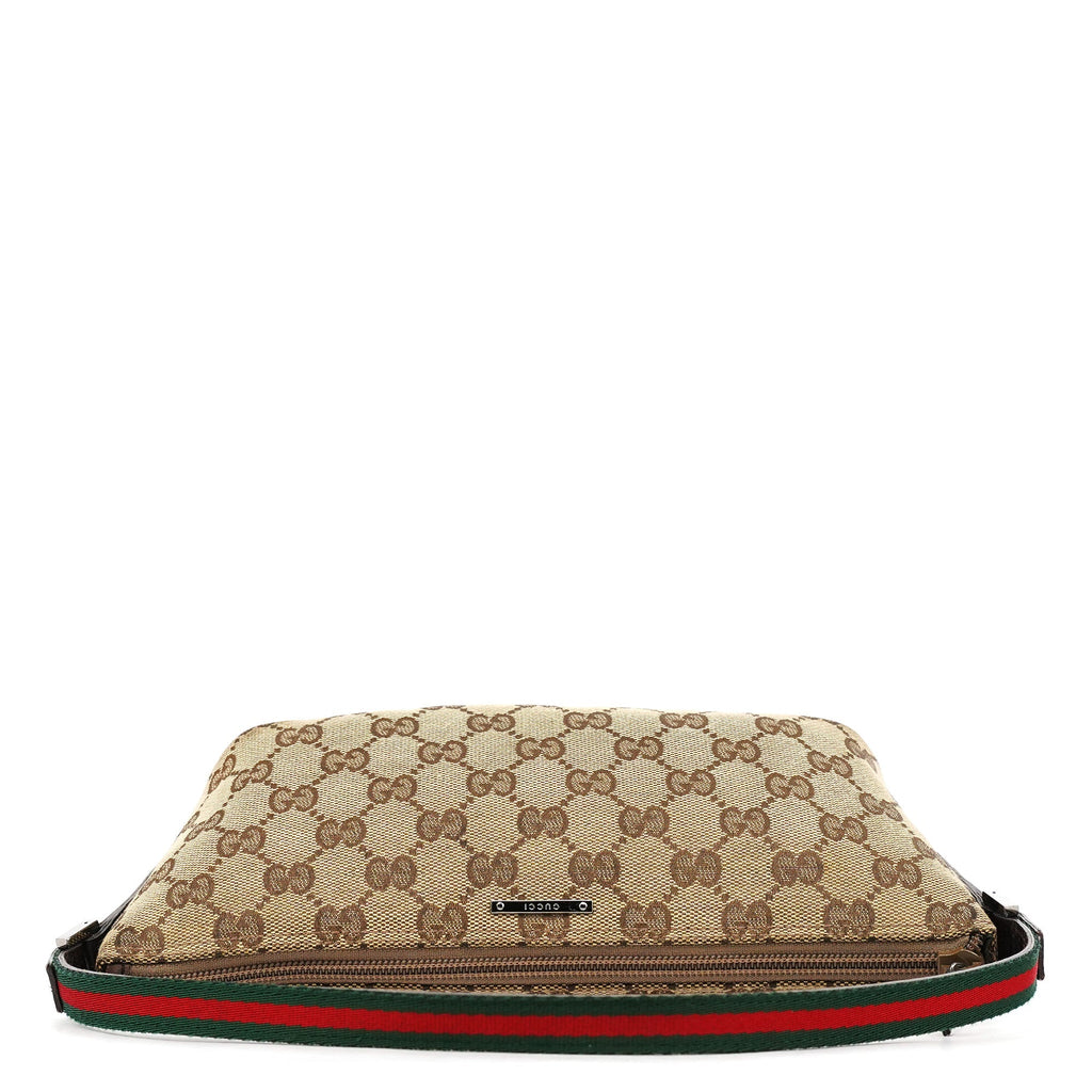 141809 Beige Brown GG Boat Pochette