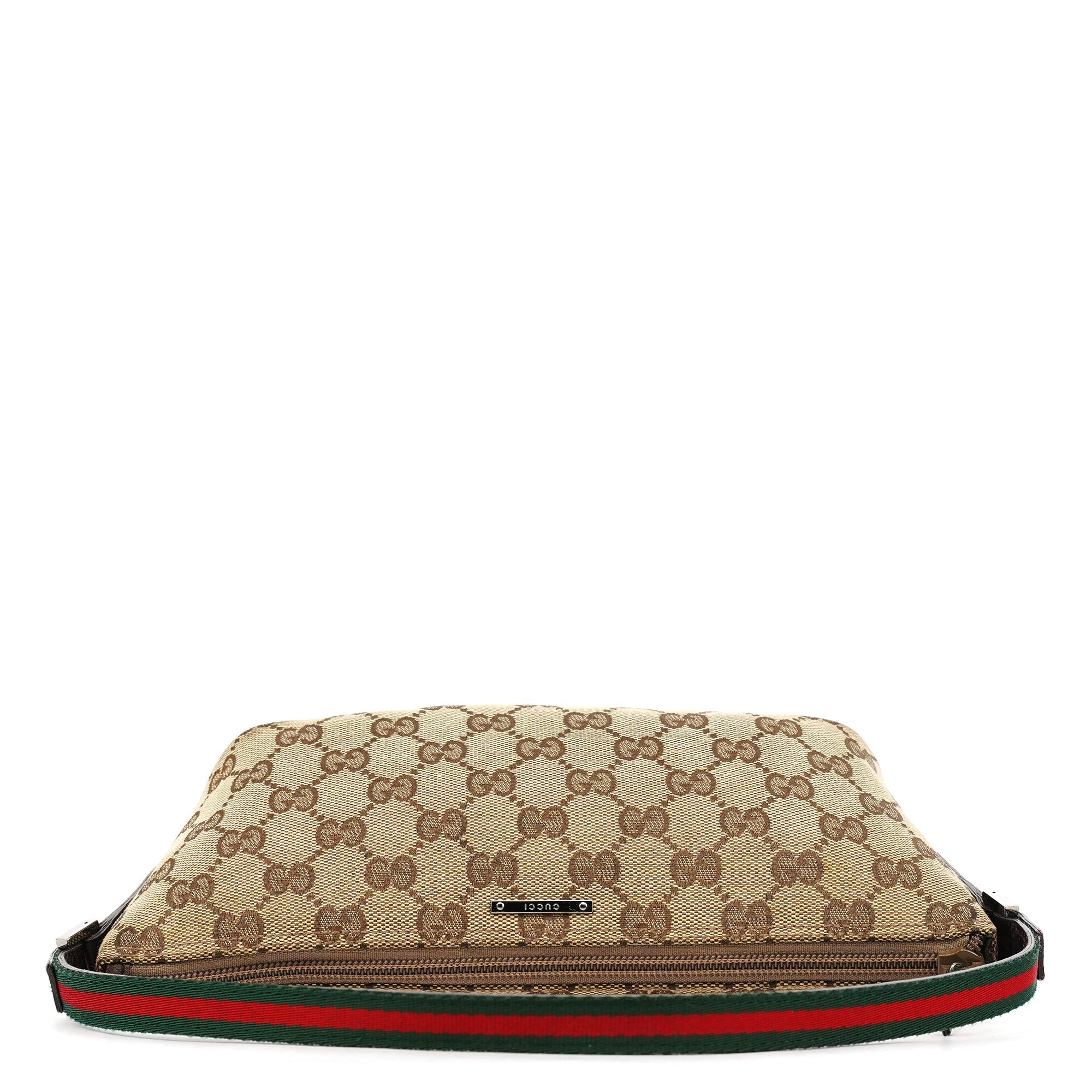 141809 Beige Brown GG Boat Pochette
