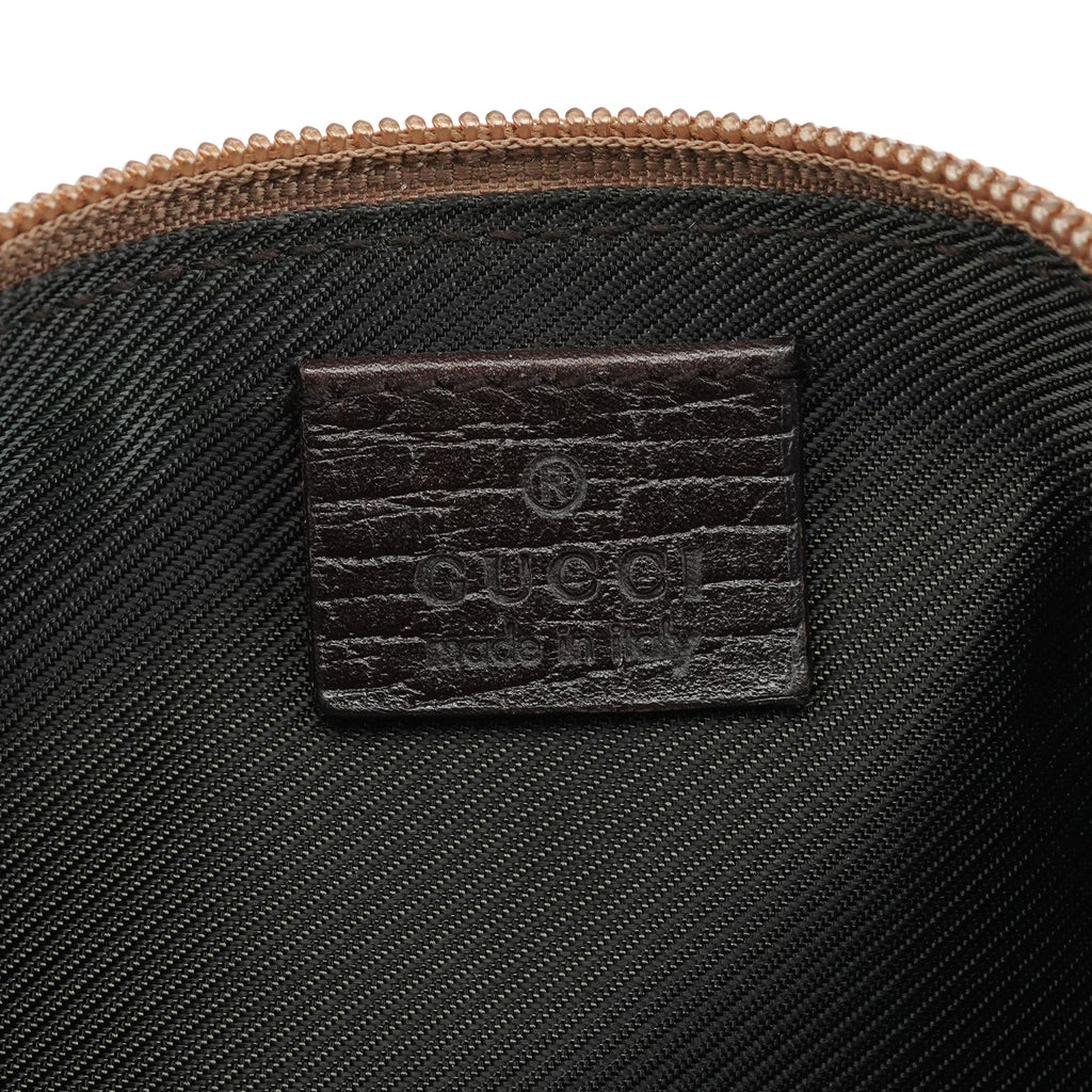 141809 Beige Brown GG Boat Pochette