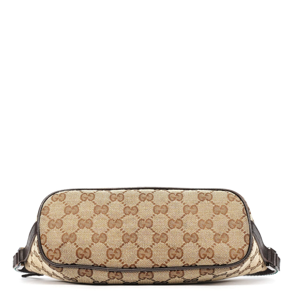 141809 Beige Brown GG Boat Pochette