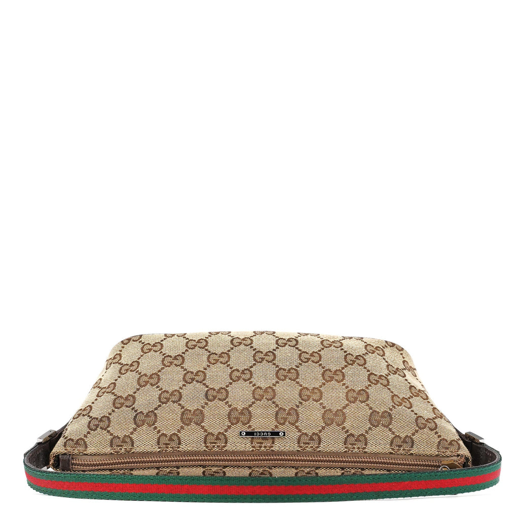 141809 Beige Brown GG Boat Pochette