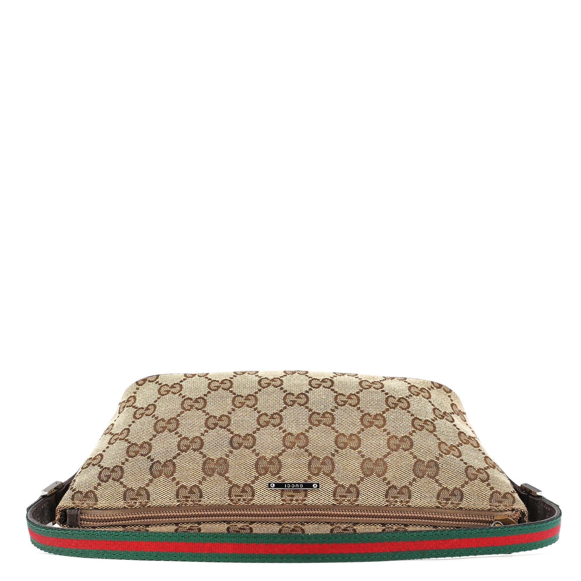141809 Beige Brown GG Boat Pochette