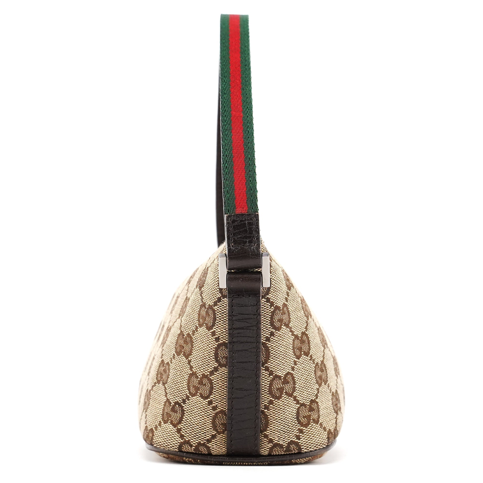 141809 Beige Brown GG Boat Pochette