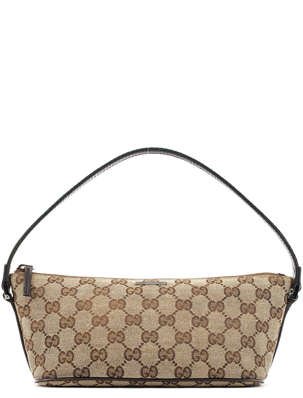 141809 Beige Brown GG Boat Pochette