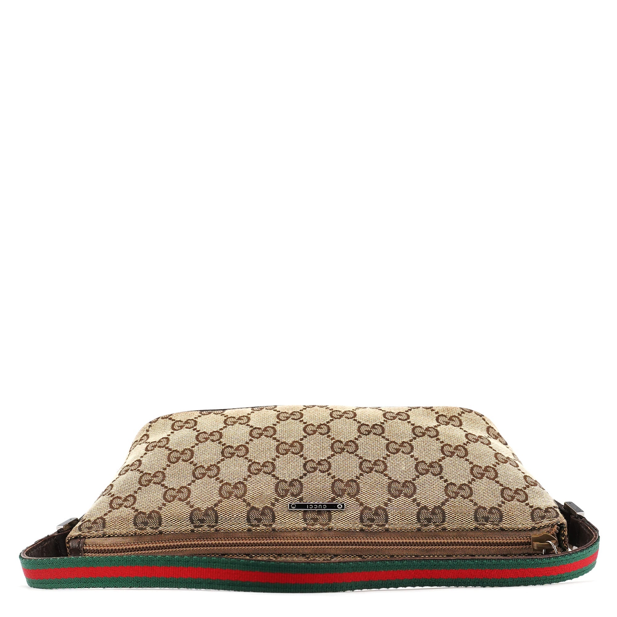 141809 Beige Brown GG Boat Pochette