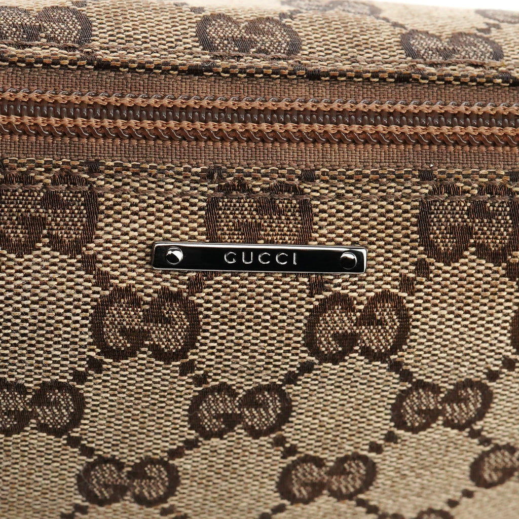 141809 Beige Brown GG Boat Pochette