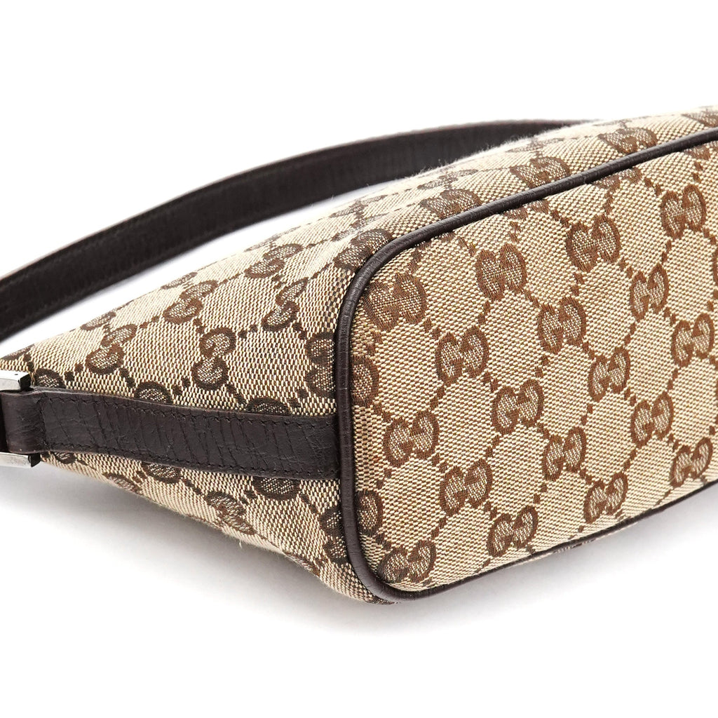 141809 Beige Brown GG Boat Pochette