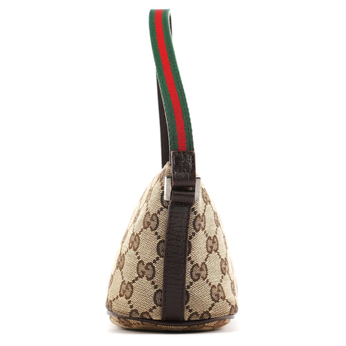 141809 Beige Brown GG Boat Pochette