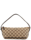 141809 Beige Brown GG Boat Pochette