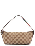 141809 Beige Brown GG Boat Pochette