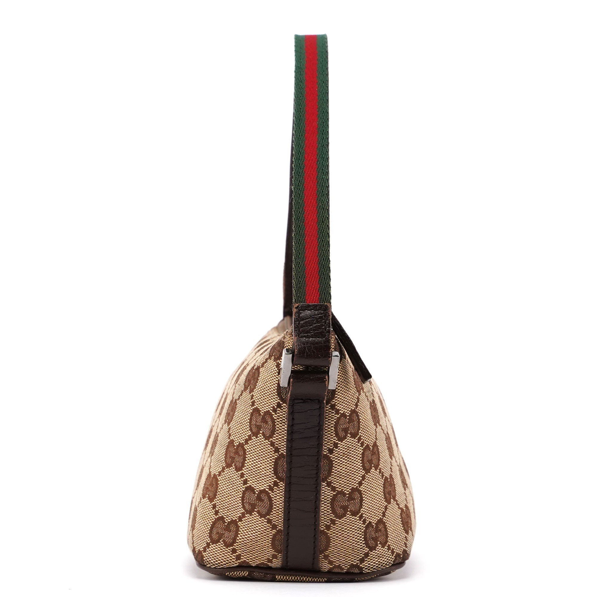 141809 Beige Brown GG Boat Pochette