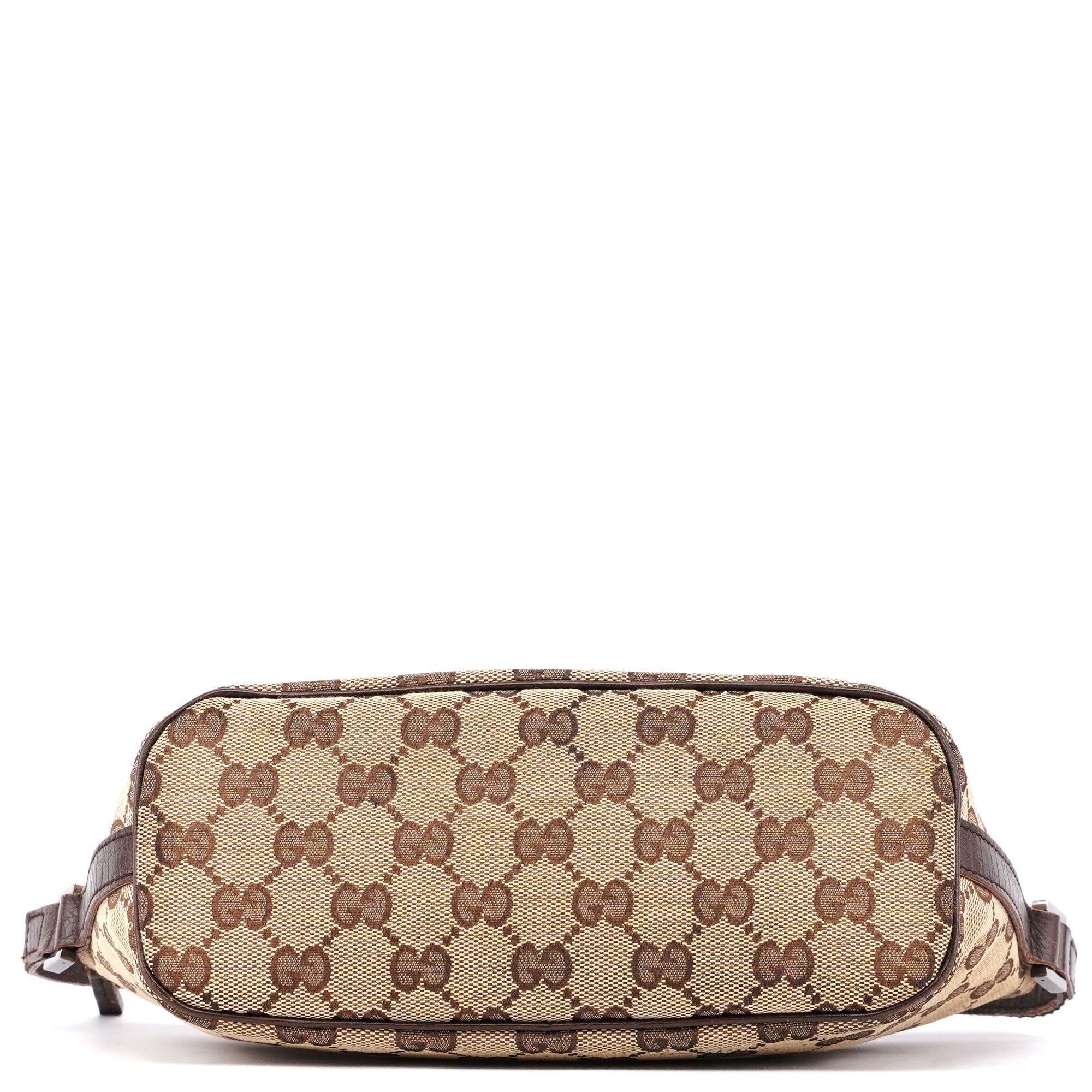 141809 Beige Brown GG Boat Pochette