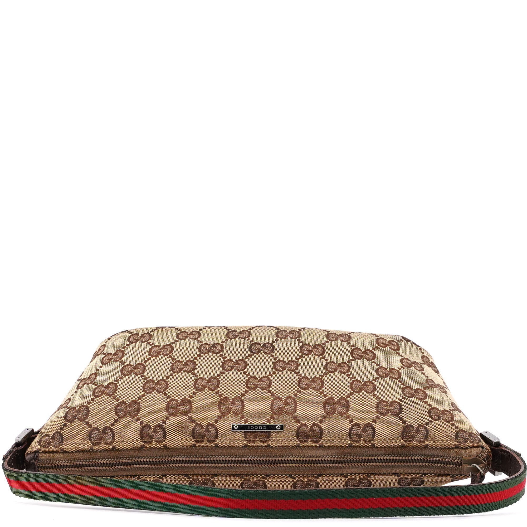 141809 Beige Brown GG Boat Pochette