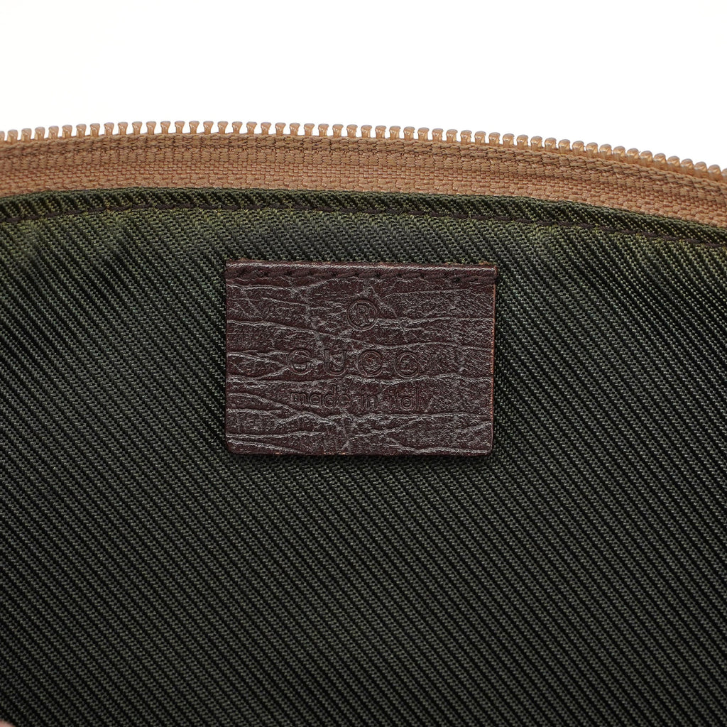 141809 Beige Brown GG Boat Pochette