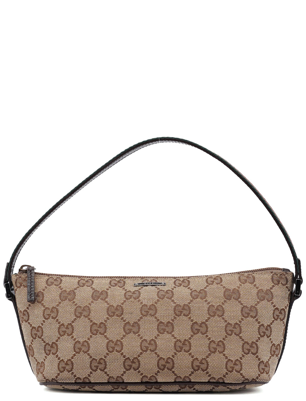 141809 Beige Brown GG Boat Pochette