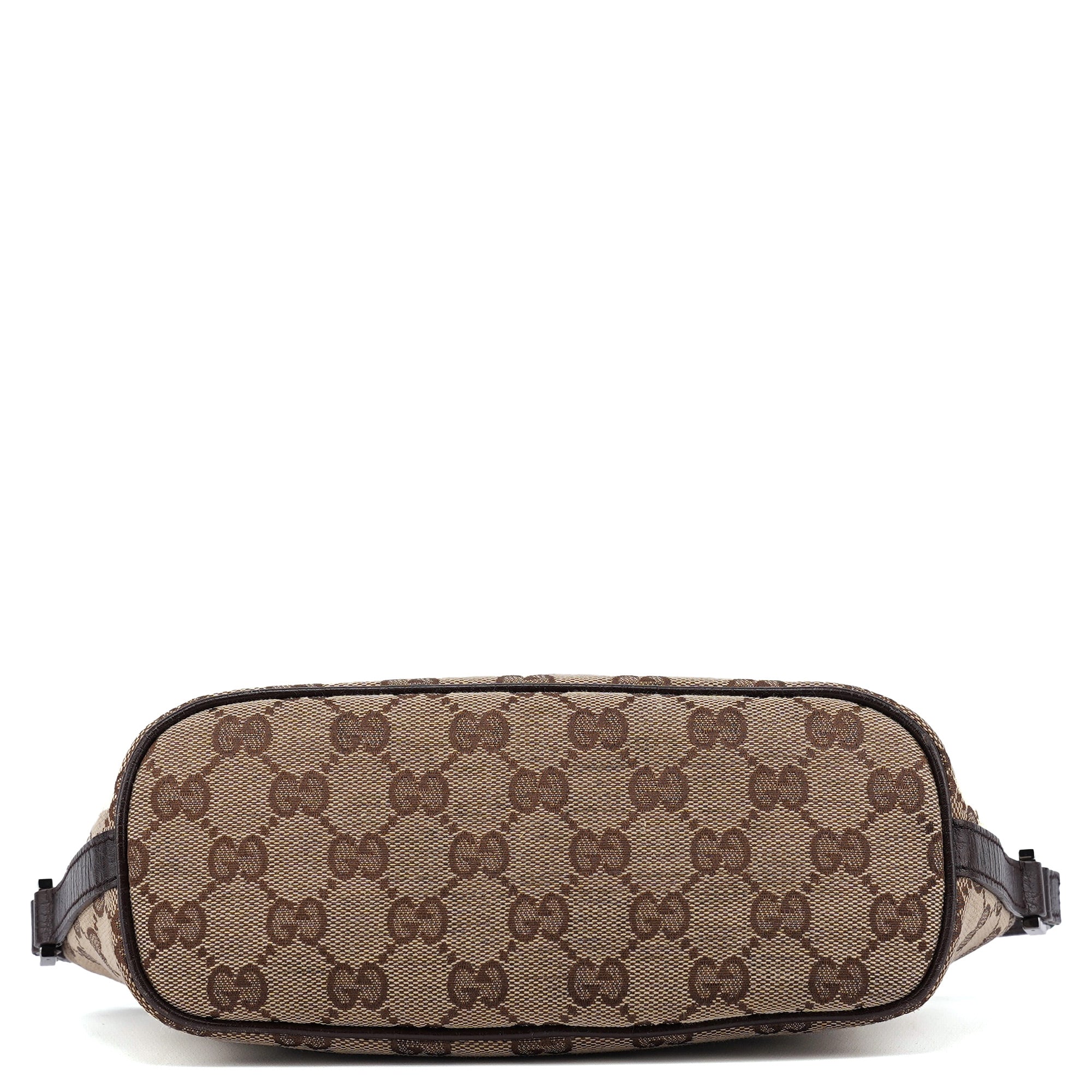 141809 Beige Brown GG Boat Pochette