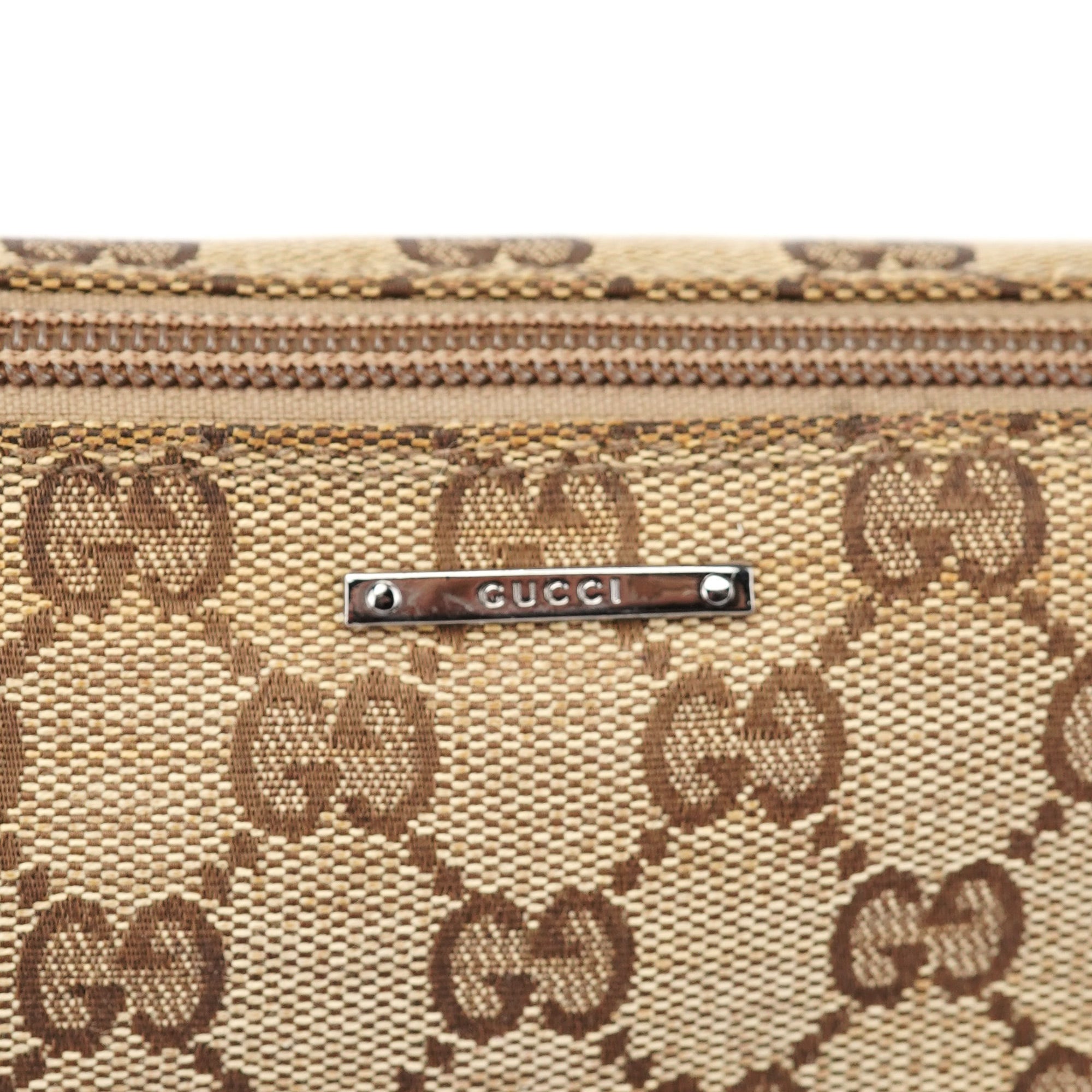141809 Beige GG Boat Pochette