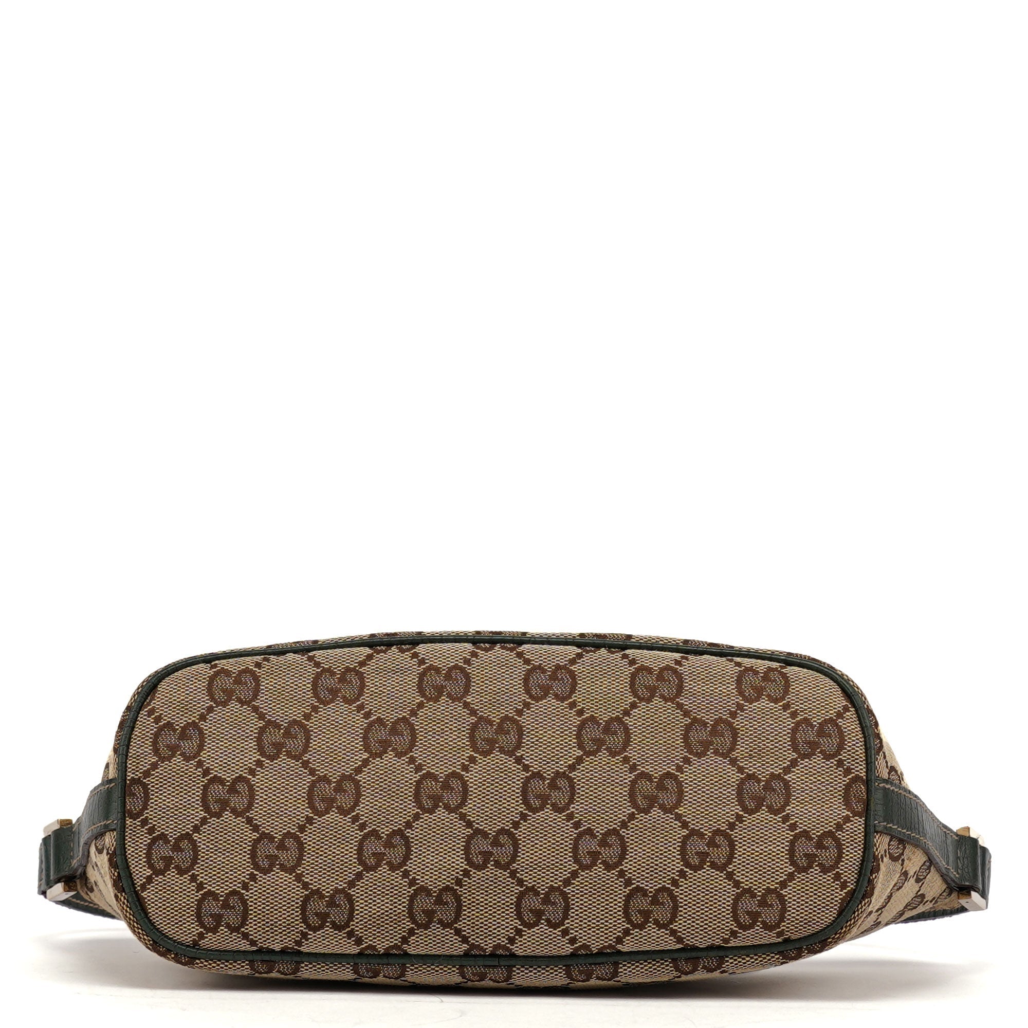 141809 Beige Green GG Boat Pochette