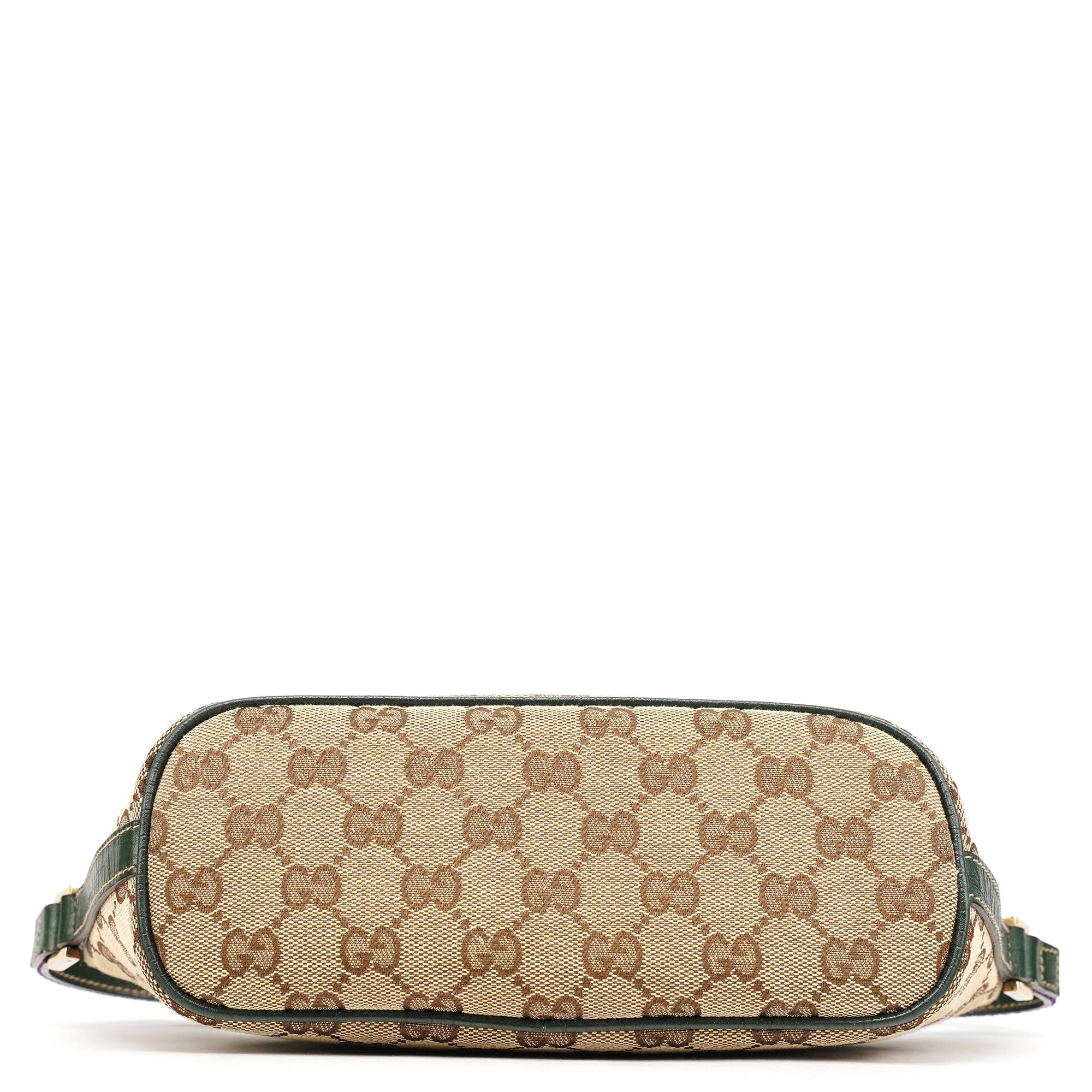 141809 Beige Green GG Boat Pochette