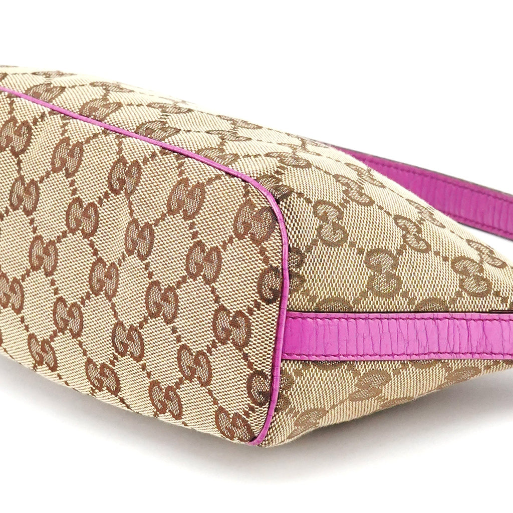 141809 Beige Pink GG Boat Pochette