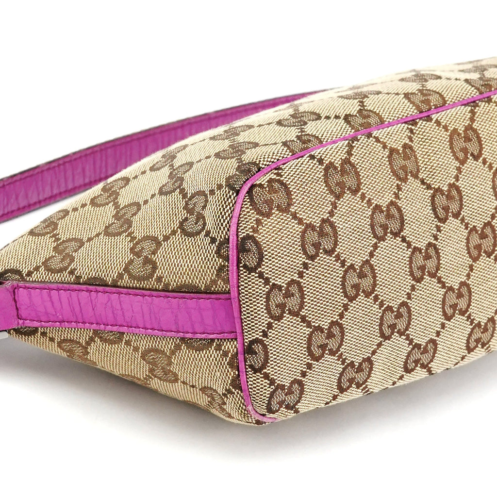 141809 Beige Pink GG Boat Pochette