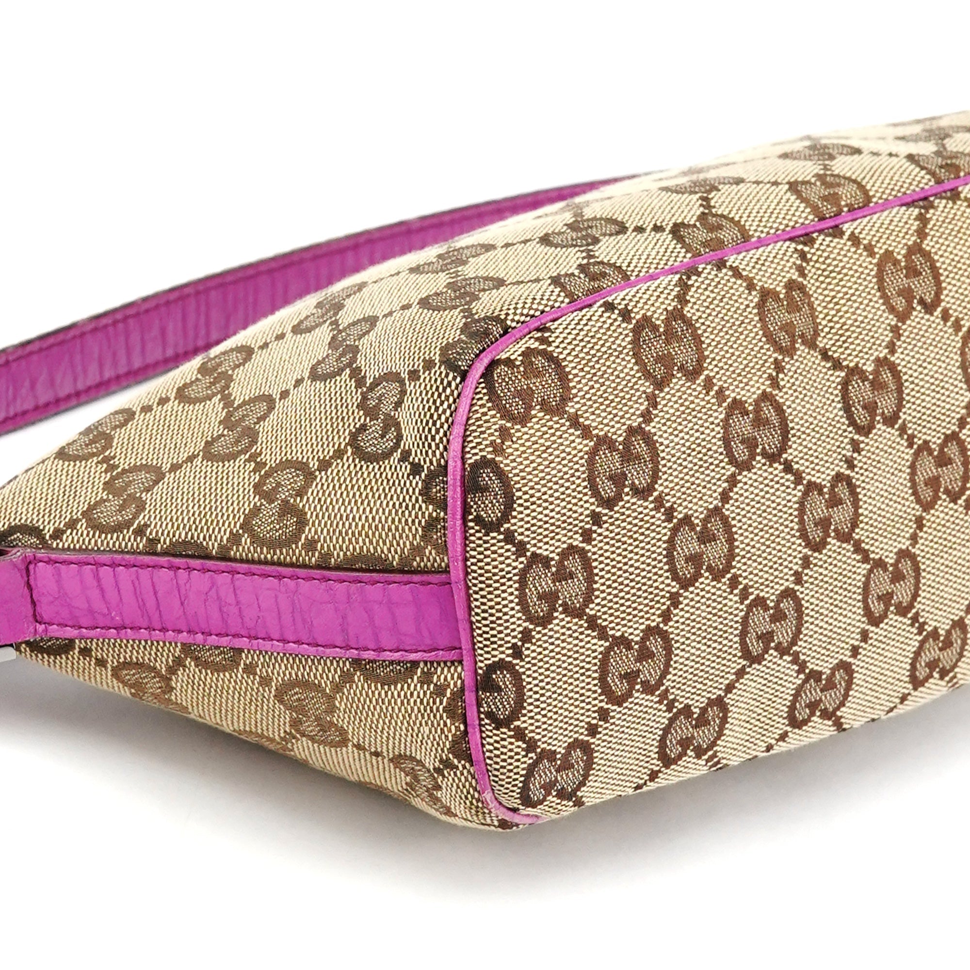 141809 Beige Pink GG Boat Pochette