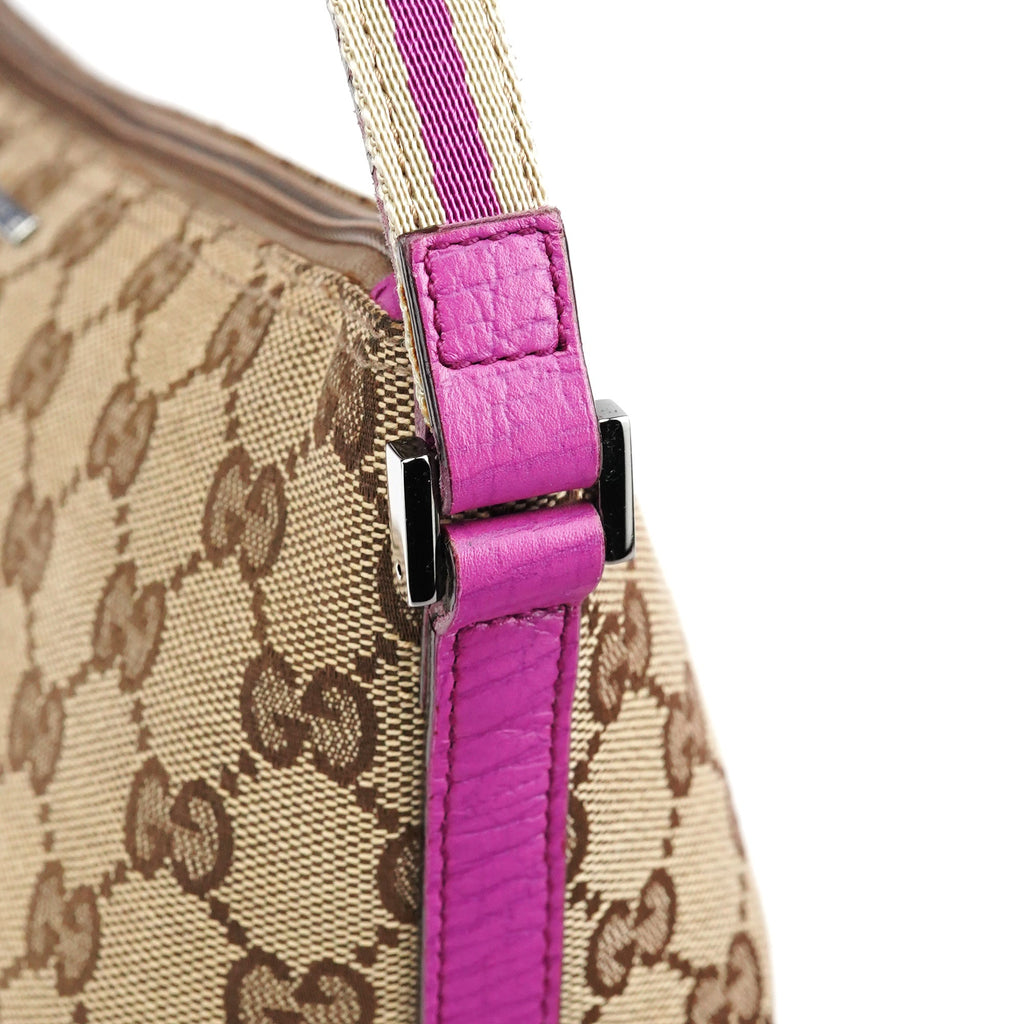 141809 Beige Pink GG Boat Pochette