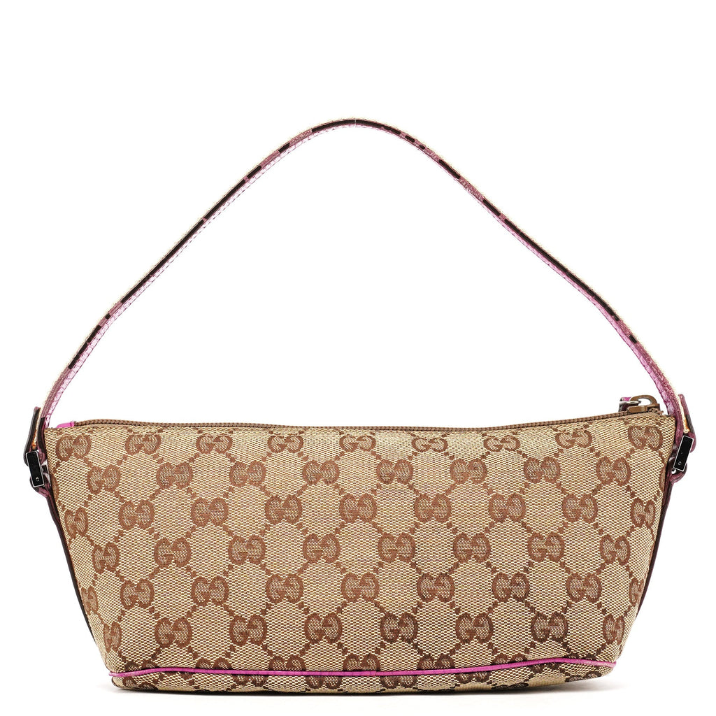 141809 Beige Pink GG Boat Pochette