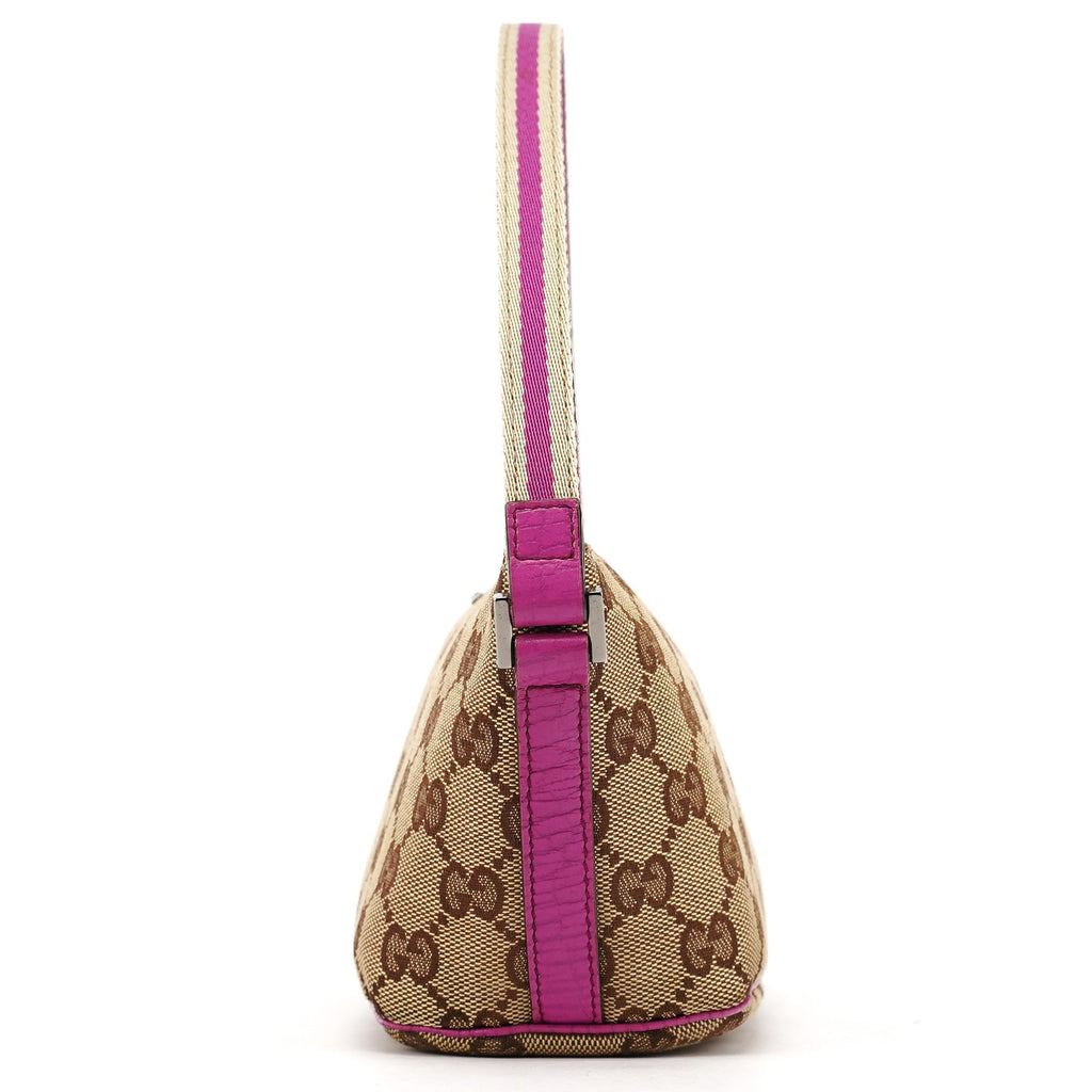141809 Beige Pink GG Boat Pochette