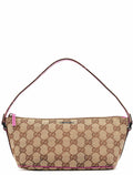 141809 Beige Pink GG Boat Pochette