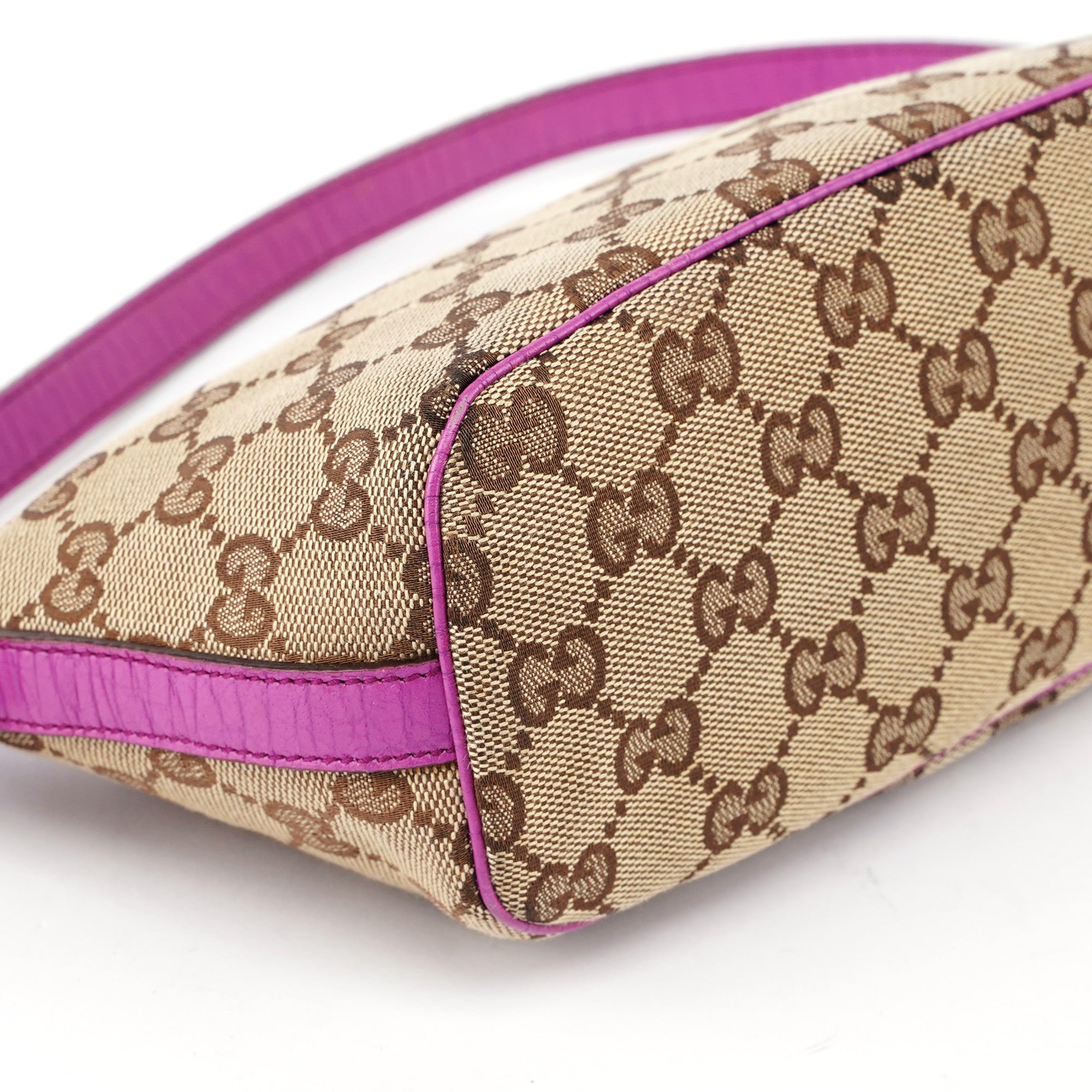 141809 Beige Pink GG Boat Pochette