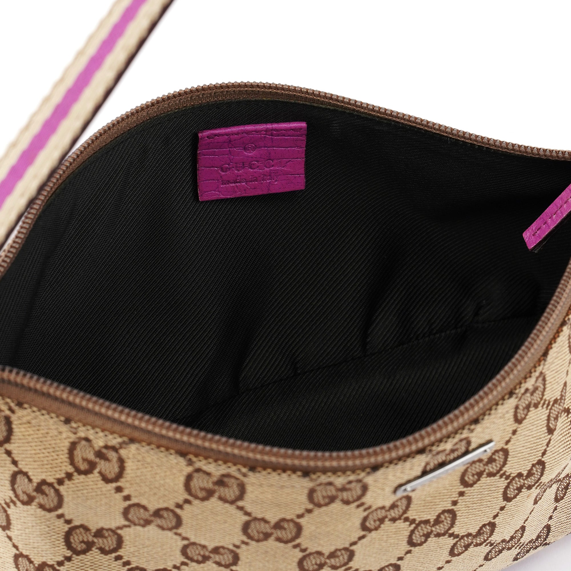 141809 Beige Pink GG Boat Pochette