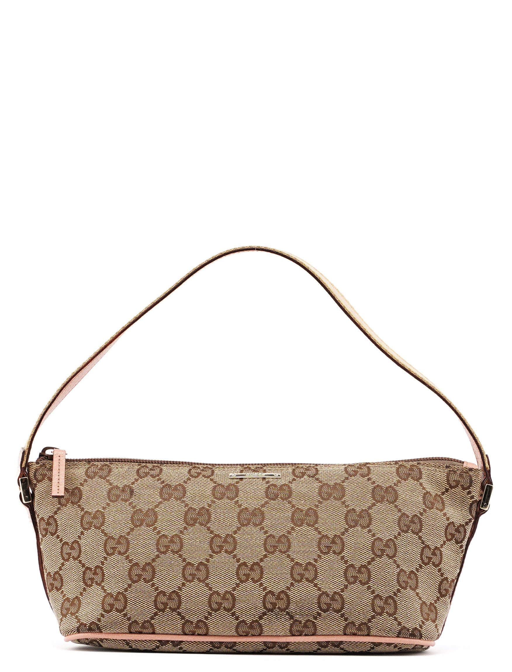 141809 Beige Pink GG Boat Pochette