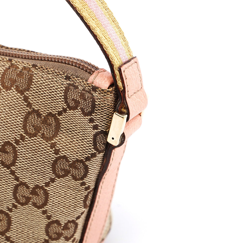 141809 Beige Pink GG Boat Pochette