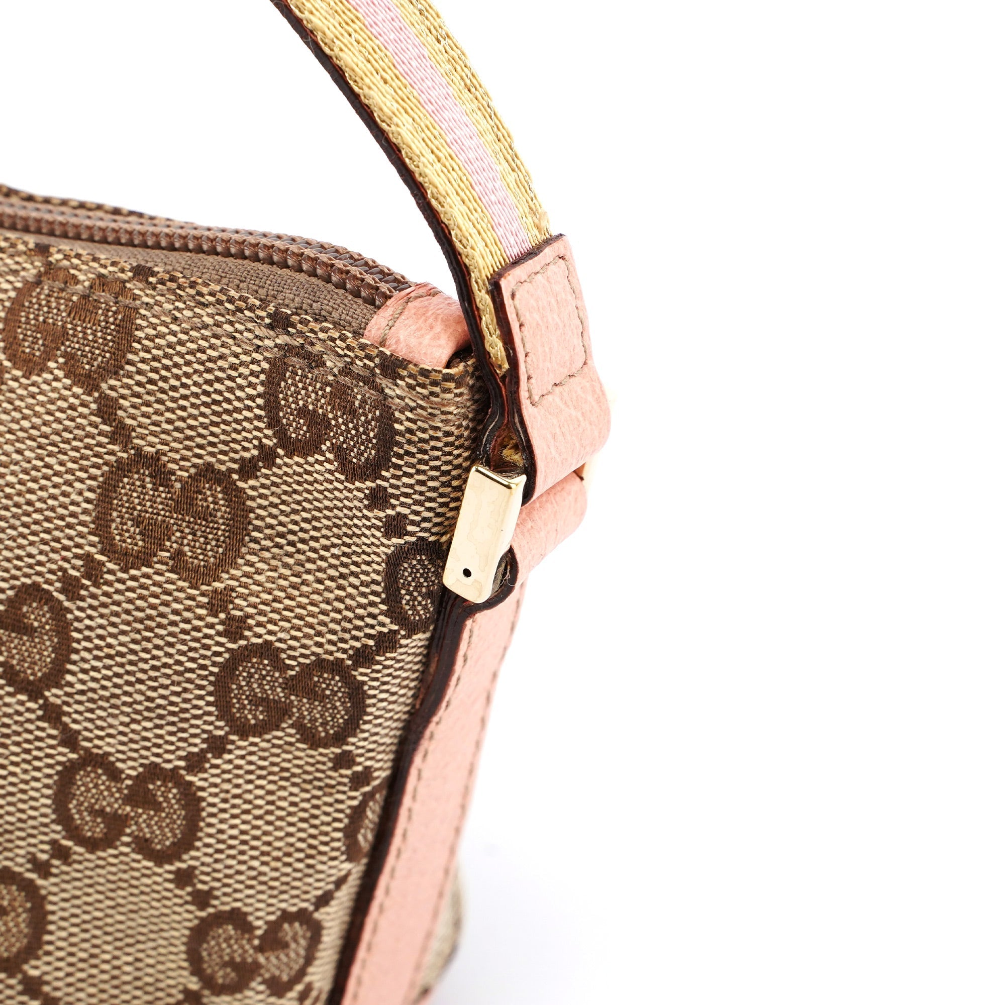 141809 Beige Pink GG Boat Pochette