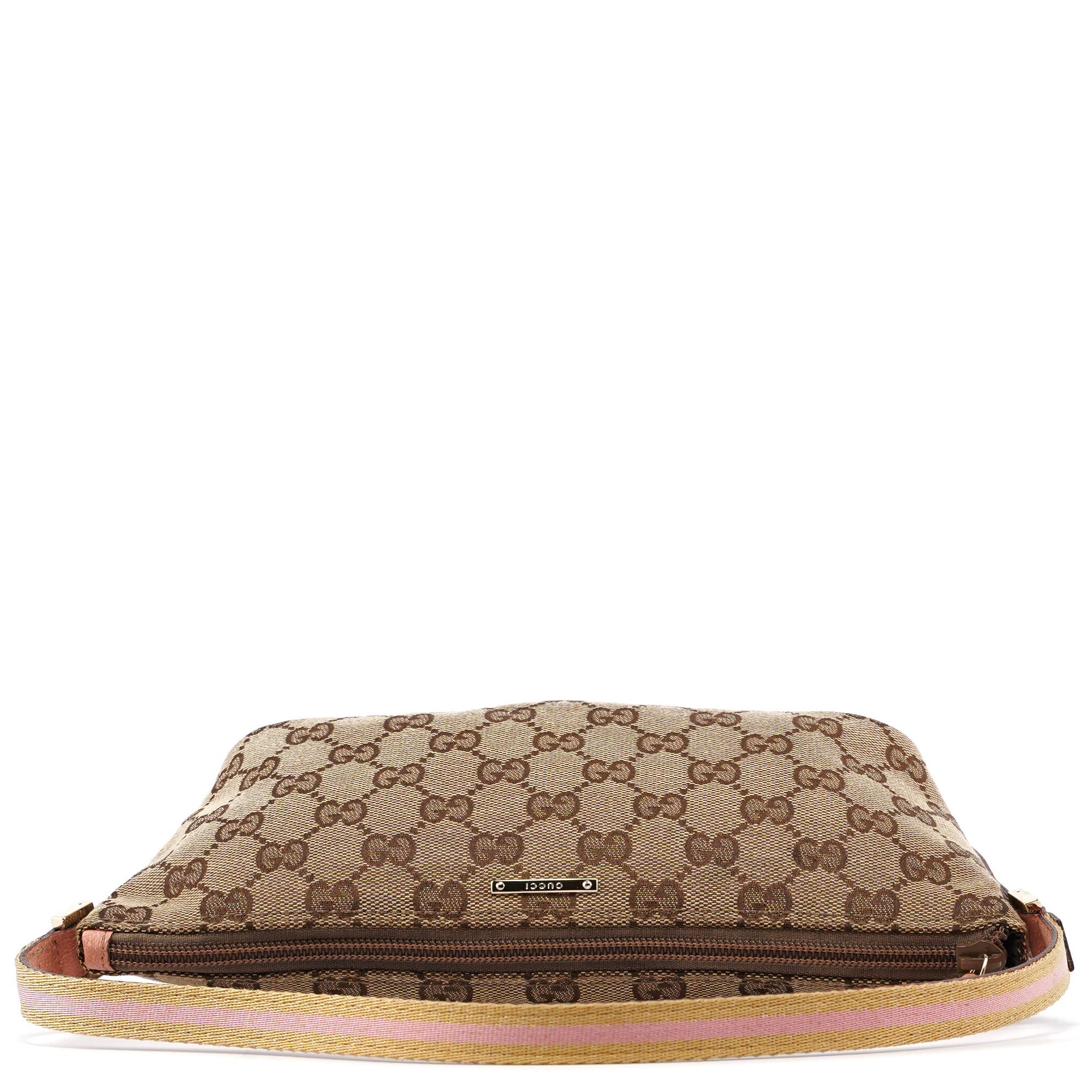 141809 Beige Pink GG Boat Pochette
