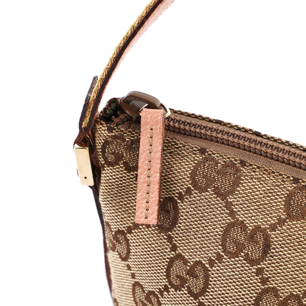 141809 Beige Pink GG Boat Pochette