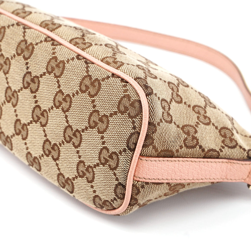 141809 Beige Pink GG Boat Pochette