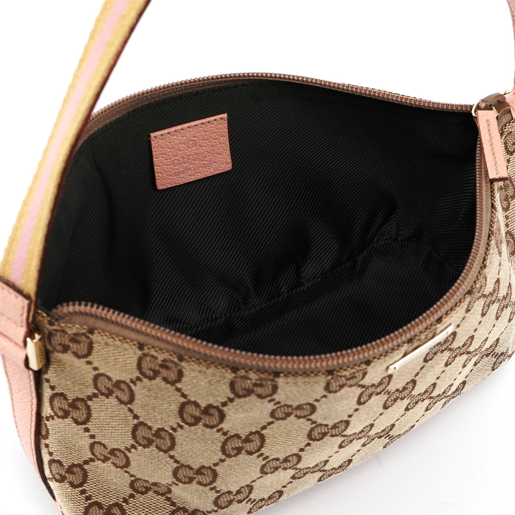 141809 Beige Pink GG Boat Pochette