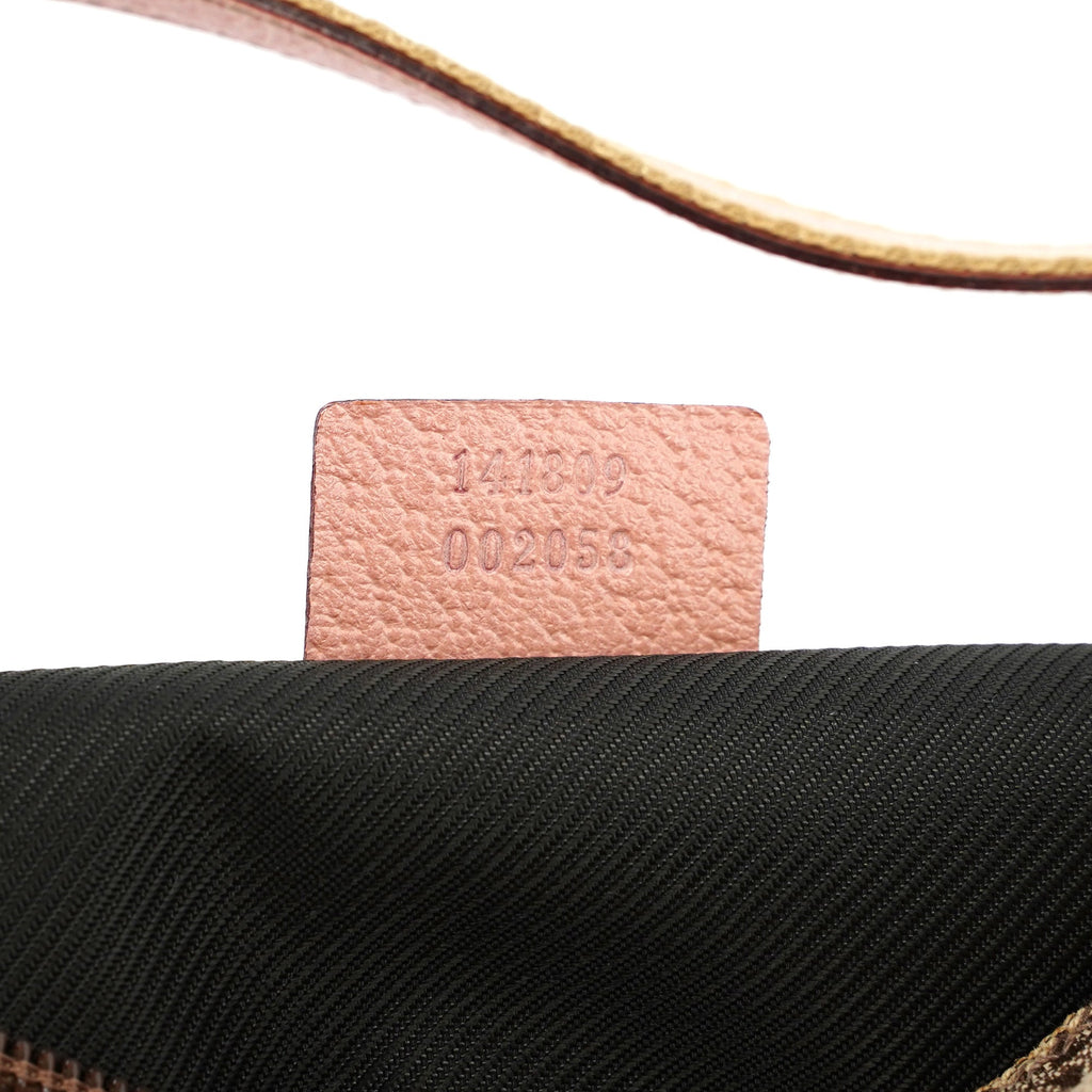141809 Beige Pink GG Boat Pochette
