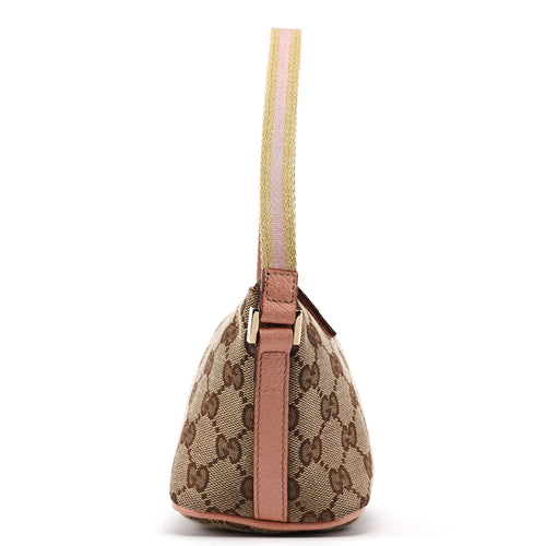 141809 Beige Pink GG Boat Pochette