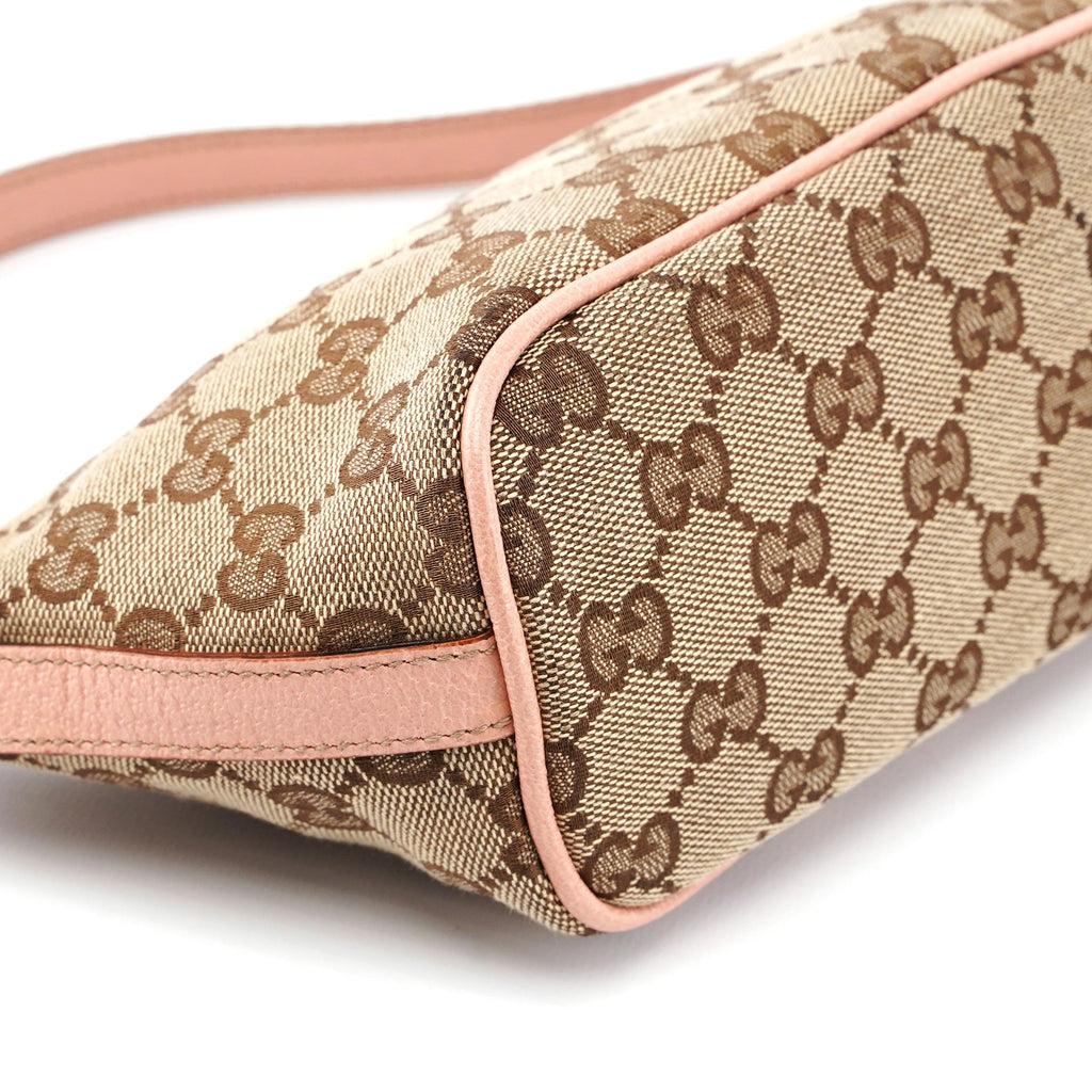 141809 Beige Pink GG Boat Pochette