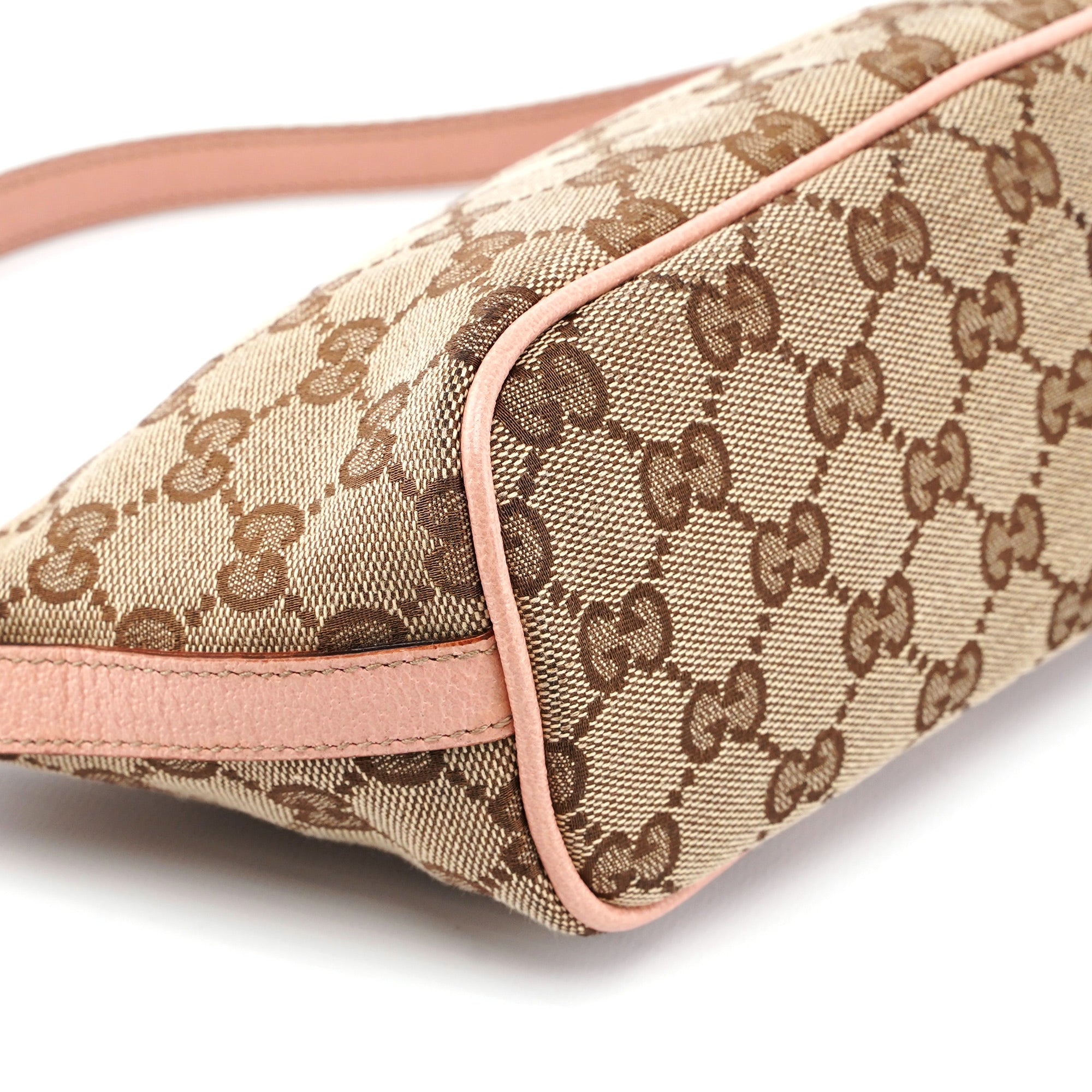 141809 Beige Pink GG Boat Pochette